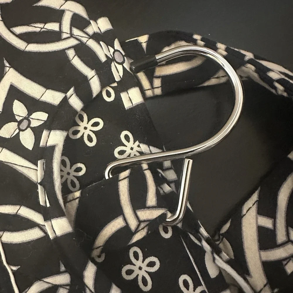 VERA BRADLEY travel organizer hanging Black White Concerto Zippered compartment